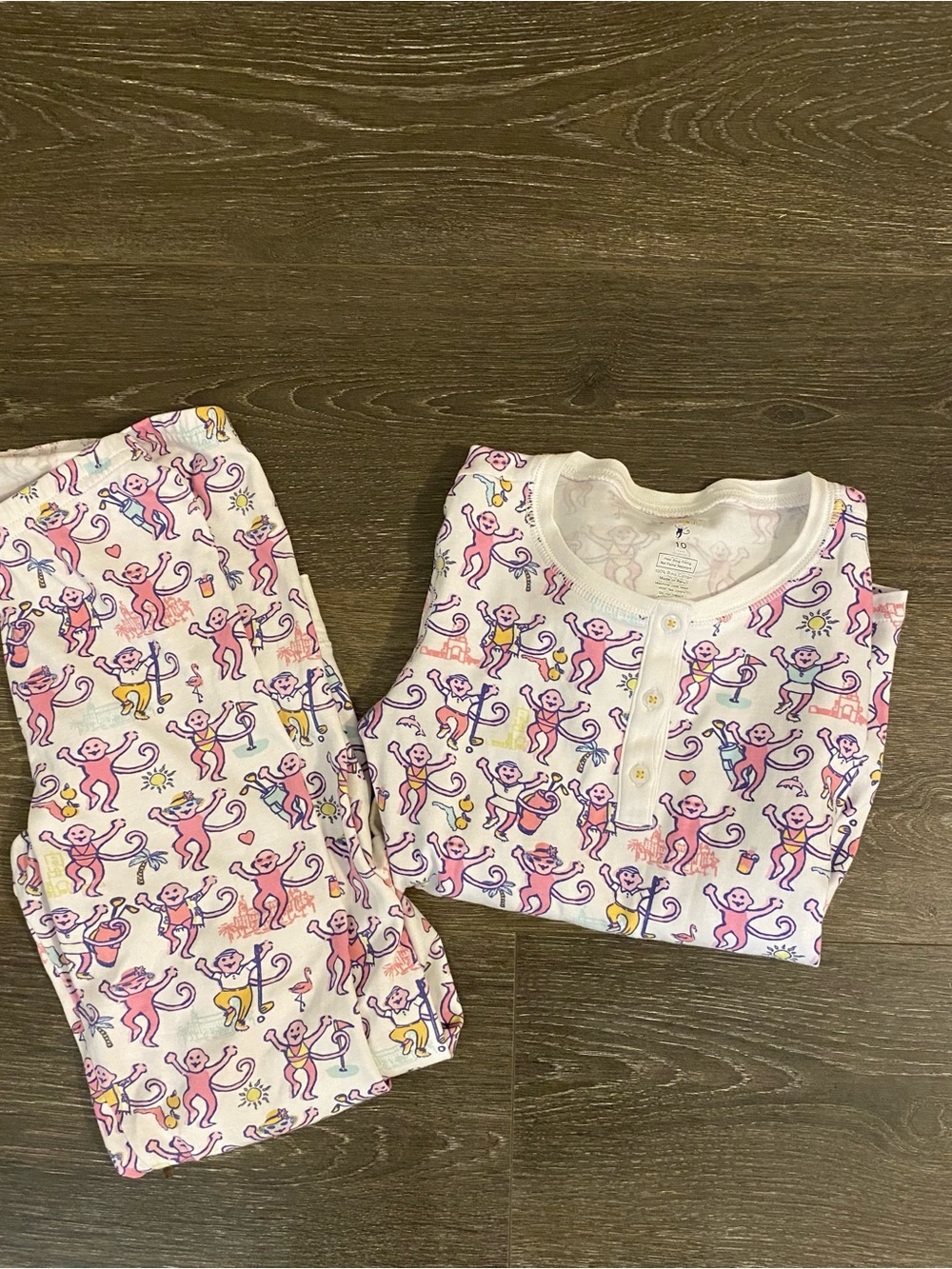 Rare htf Roller Rabbit kids 10 Pajamas Florida